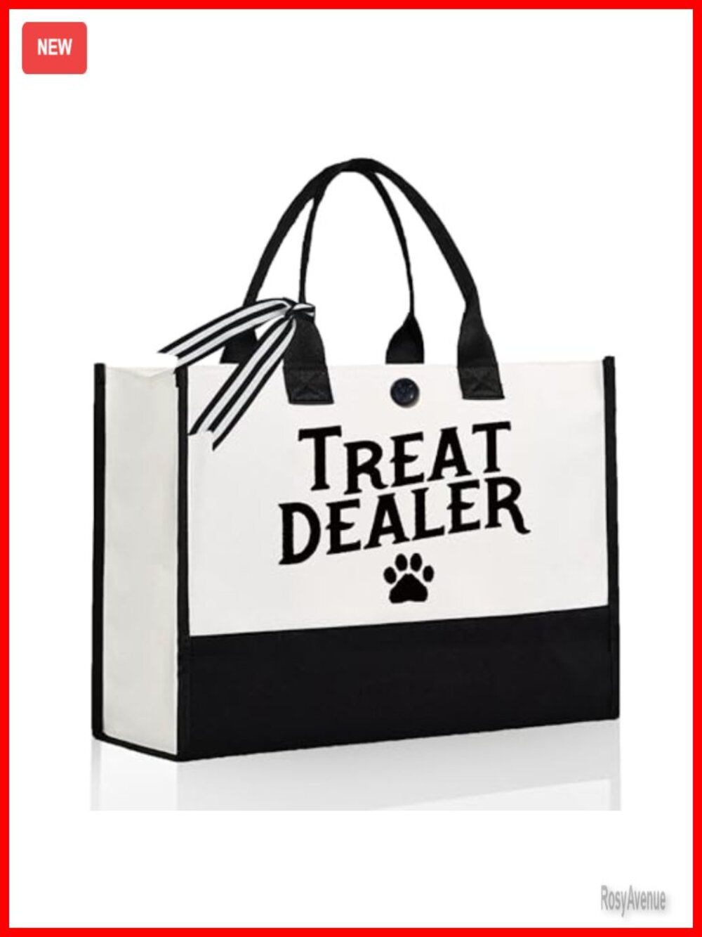 Canvas Tote Bag Dog Lover Treat Dealer Gift
